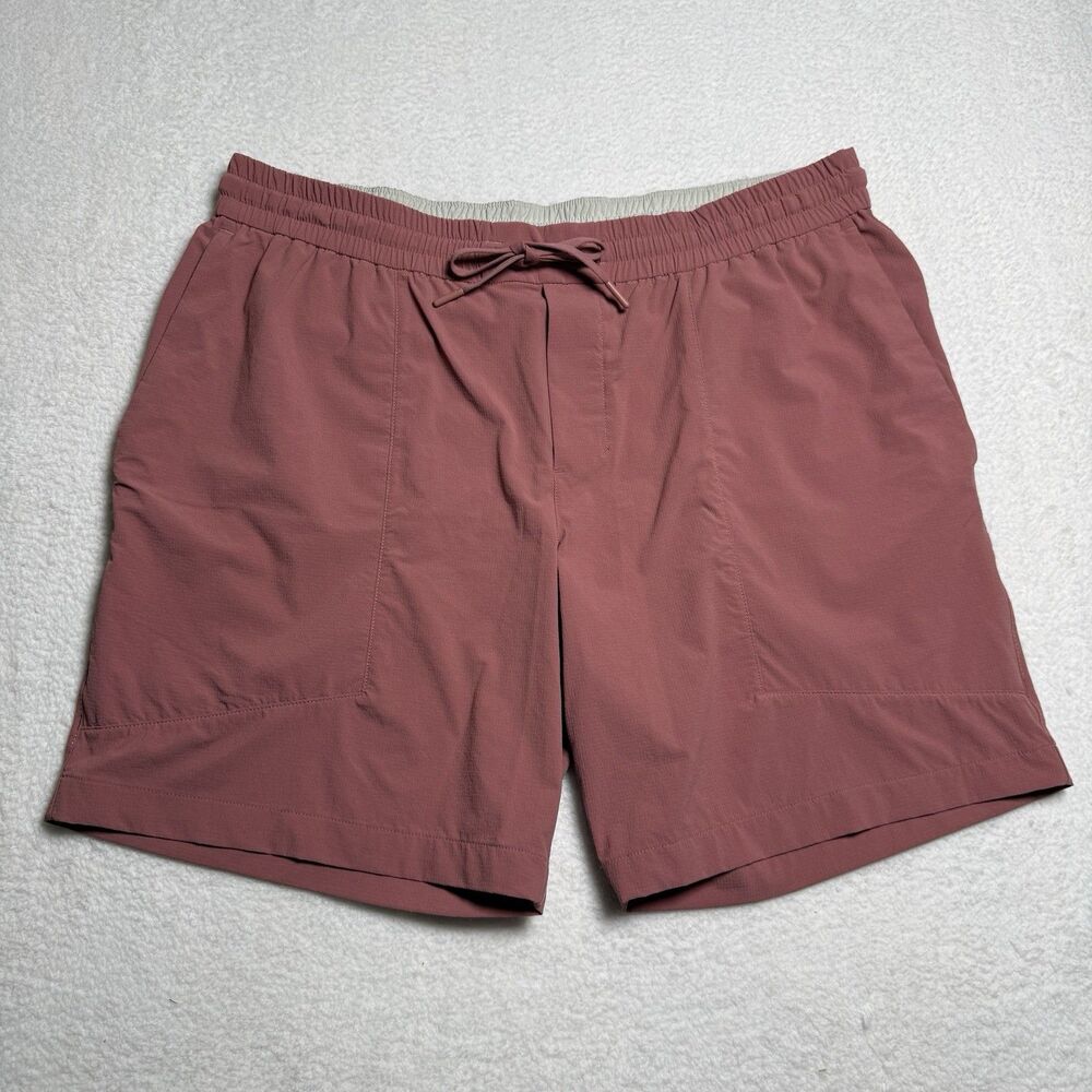 Lululemon Mens Bowline Shorts 8" Ripstop Size XXL Pink Brier Rose M7ARQS